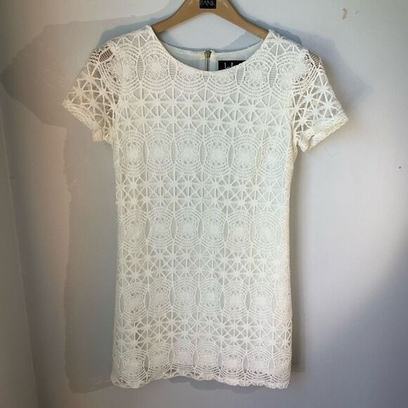Lulu’s Love You For Eternity Lace Shift Dress, White. XS - Picture 10 of 16